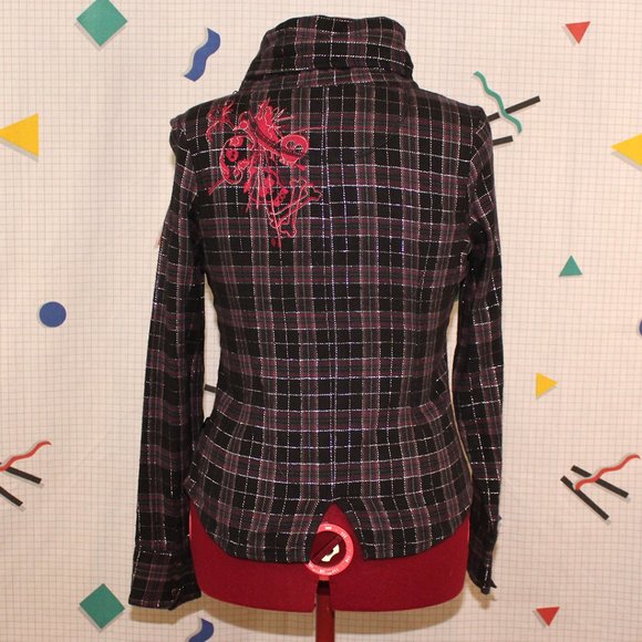 Rewind asymmetrical plaid shirt - Picture 2 of 7